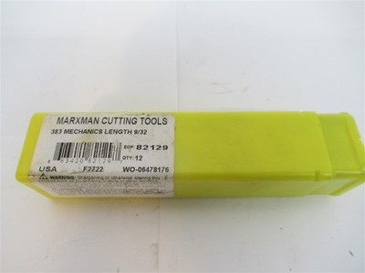 Marxman Cutting Tools 82129 , 9/32'' HSS Mechanic Length Drill Bit (PK 12)