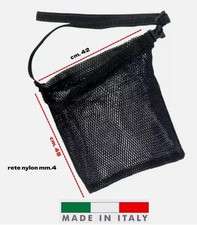 RETINO PORTAPESCI CON SGANCIO RAPIDO PESCA SUB SUBACQUEA RETE PORTA PESCI MARE
