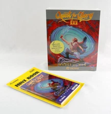SEALED LOT 1992 Quest for Glory III 3 with Hint Book MOC Big Box PC RARE