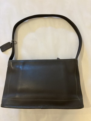 Vintage Coach. 90's Bleeker Shoulder Arm Bag 9309 Gray Rare | eBay