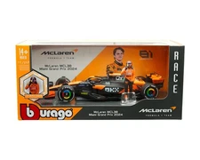 Bburago 18-28040 McLaren F1 Team MCL38 W/Oscar Piastri Figure 1/24 Scale MIB/New