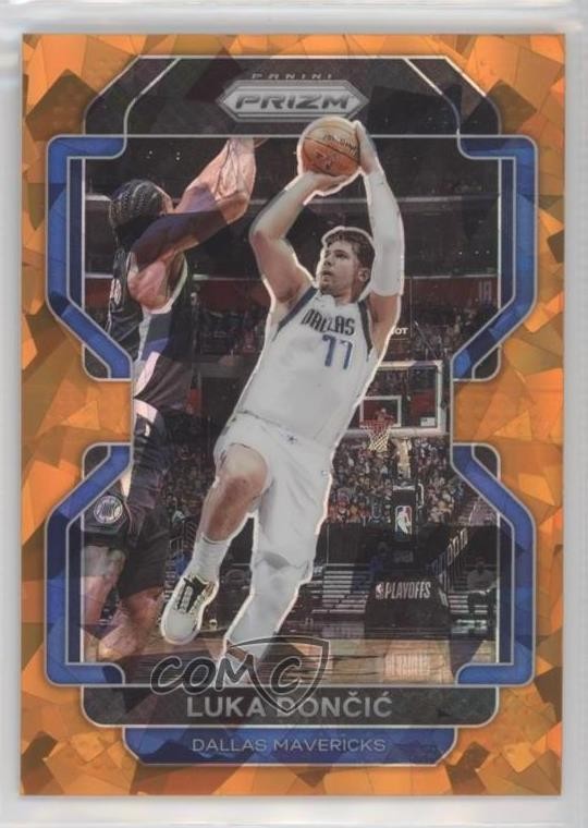2021-22 Panini Prizm Orange Ice Prizm Luka Doncic #223 0hl9