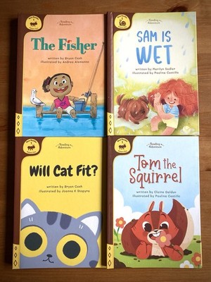 Lot of 4 Osmo Reading Adventure Level 1 New Reader Book Interactive