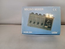 Leem Wam290 Micro Mixer Compact 4-Channel Audio Mixer DC 9V Power