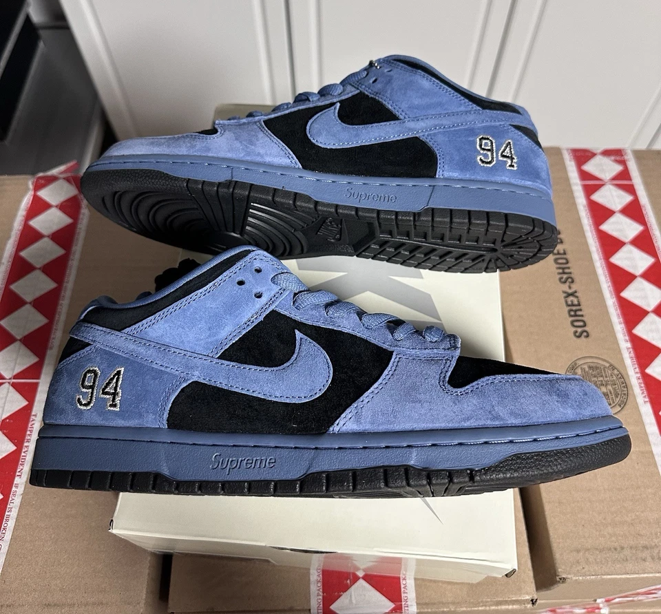 МУЖСКИЕ РАЗМЕРЫ - Supreme x Nike SB Dunk низкий 94 океана туман США эксклюзивный Быстрая доставка✅ - Изображение 3 из 4