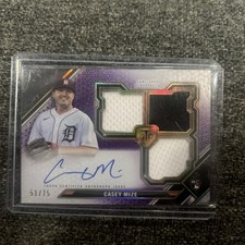 2021 Topps Triple Threads Casey Mize Rookie Triple Patch Auto /75