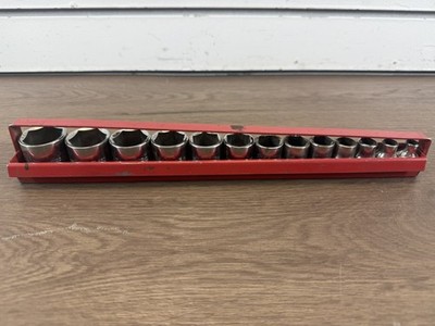 MATCO 13 PIECE 3/8'' DRIVE SAE 6 POINT CHROME SOCKET SET (WCP034792)