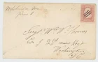 Mr Fancy Cancel 65 CIVIL WAR COVER TO SERGT WM W THOMAS 23rd MAINE REGT WASHINGT