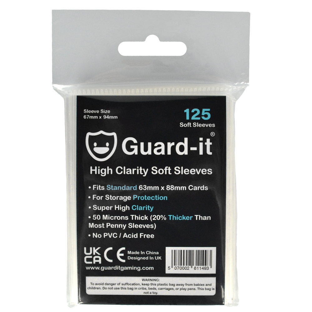 Guard-it Soft Card Sleeves Penny Sleeves Standard Size Pokemon/MTG 125/500/1000 Guard-it Soft Card Sleeves Penny Sleeves Standard Size Pokemon/MTG 125/500/1000