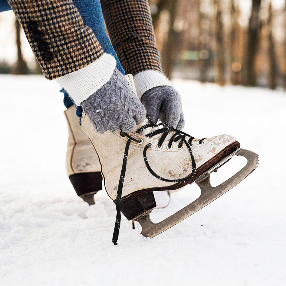 APL 2 Paia Lacci Hockey Lacci per Scarpe da Ginnastica Punta Viaggio