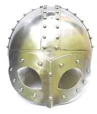 Medieval Viking Mask Deluxe Helmet-Reproduction Helmet With Liner & Chin Strap 
