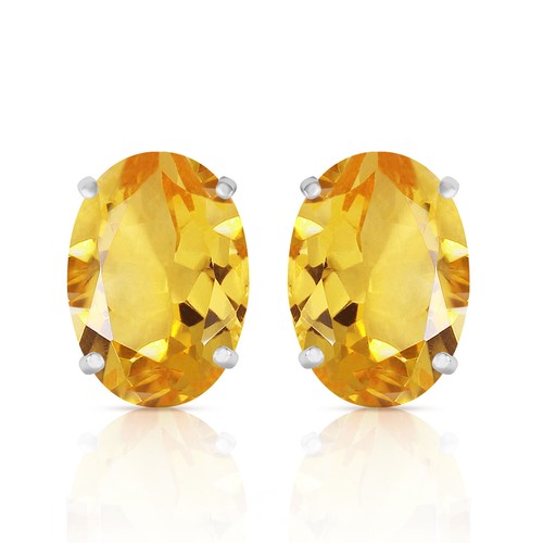 18K. GOLD FRENCH CLIPS EARRING WITH NATURAL CITRINES - Picture 16 of 21