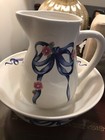 Vintage FTD 6" Bowl With Pitcher Flower Design Made In Thailand/China — photo 2