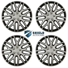 Wheel Trims 16 Hub Caps Dakar Nc Plastic Covers Set Of 4 Black Silver Fit R16 Wheel Trims 16 Hub Caps Dakar Nc Plastic Covers Set Of 4 Black Silver Fit R16