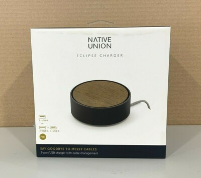 Factory Sealed! Native Union Eclipse Charger (black) EC-BLK-WD-US   ️  ️ New!!