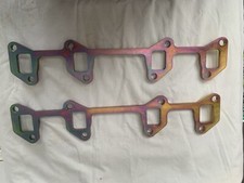 Rover V8 Exhaust Manifold Flanges 8mm Mild Steel Weld On (DIY) X2 A Pair