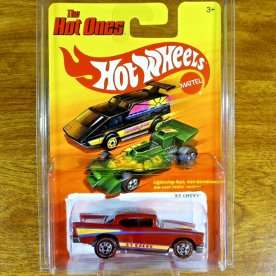Hot Wheels The Hot Ones Chase Redline '57 Chevy Metallic Dark Red