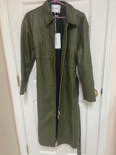 Frame Lamb Leather Trench Coat