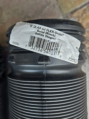 (LOT OF 2) Flex-Drain 4 D X 8 ft. L PVC Drainpipe (BRAND NEW)