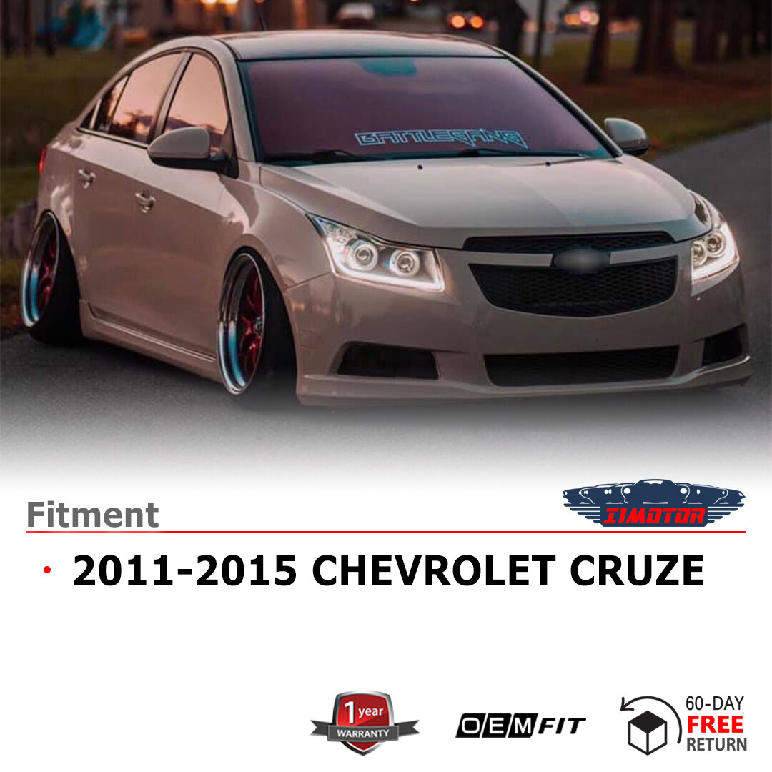 Led Headlights WOLFSTORM Headlight Assembly For 2011-2015 Chevy Cruze - LED  DRL Projector Headlights, Clear Lens LED Replacement Headlights, image size:1080x1080