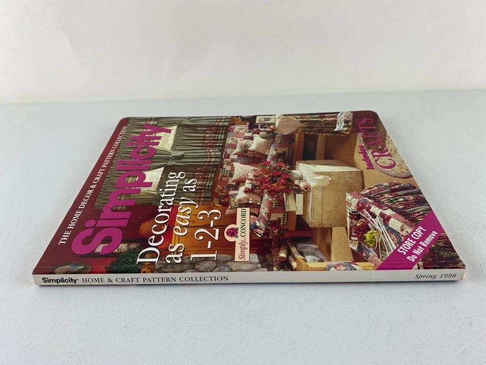 1998 Simplicity Home & Craft Pattern Collection Catalog Spring - Store Copy - Image 2 of 4