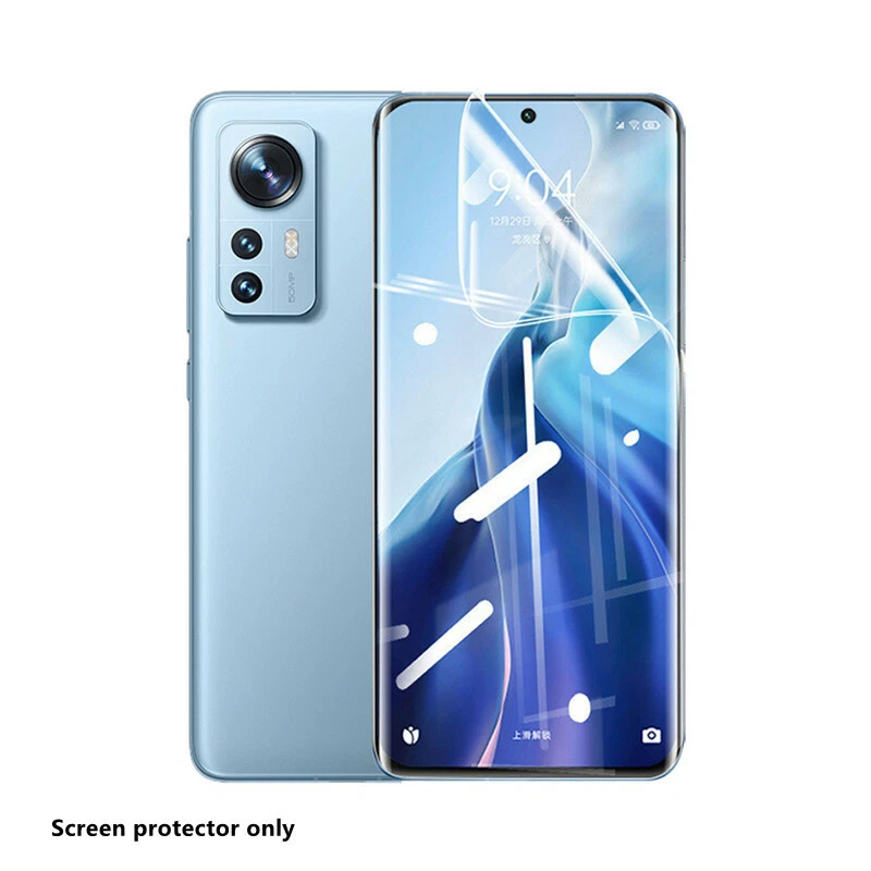 Protector de pantalla de película de hidrogel suave cubierta completa para Xiaomi Mi 12 12X 12 Pro (3 piezas) Foto 3 de 4