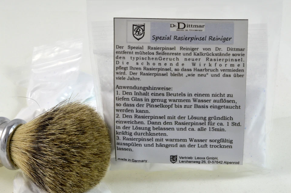 Ewige Jugend für Ihren Rasierpinsel -Dr. Dittmar Rasierpinselreiniger