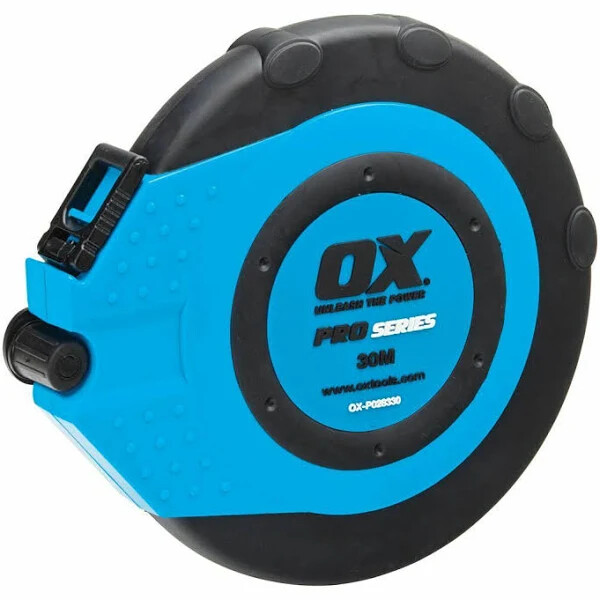 OX Tools Professional Fibreglass Closed Reel Tape 30M / 100FT : Code OX-P028330