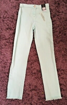MÄDCHEN HÜBSCHE SKINNY DENIM JEANS NEU MIT ETIKETT 11 JAHRE NEU GESCHENK GESCHENK MATALAN