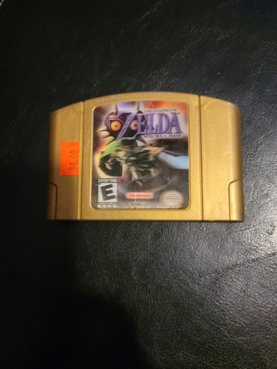 The Legend of Zelda Majora's Mask N64 Nintendo 64 Authentic Gold