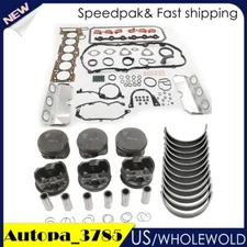 Engine Overhaul Gasket Set Pistons Rings Bearing 11257506222 11121435584 for BMW