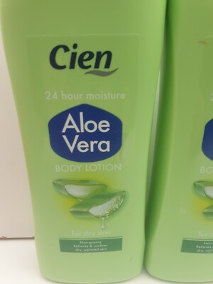 Aloe Vera Body Lotion 2x 500ml Moisture Dry Skin Soothing Care Cien  Moisturising | eBay UK