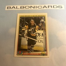 1990-91 Bowman Hat Tricks - Glossy #3 Rob Brown NM+ Free Shipping!