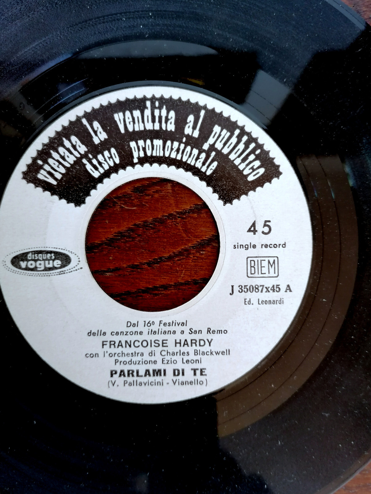 RARE PROMO 45 TOURS FRANCOISE HARDY 7