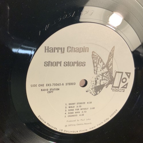 HARRY CHAPIN Short Stories White Label PROMO LP 1973 VG+ - Picture 8 of 8