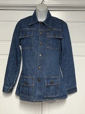 Vintage Denim Jacket Maverick Size MEDIUM Made in the USA