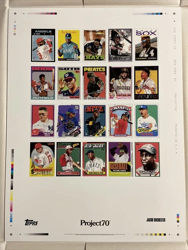 Topps Project 70 Jacob Rochester Gold Stamped Limited Ed. 18X24 Poster