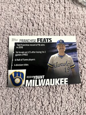 2019 Topps Series 2 Franchise Feats #FF16 Robin Yount Milwaukee Brewers