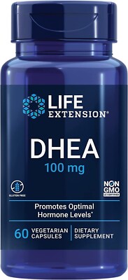 DHEA 100mg - Promueve niveles óptimos de equilibrio hormonal, 60 Cápsulas