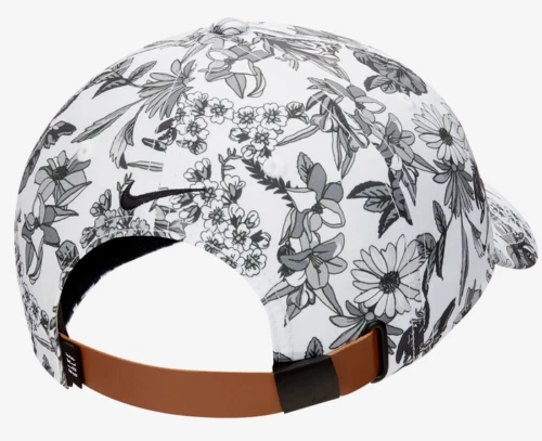 Nike Heritage 86 Player Print Adjustable Golf Cap White Floral 