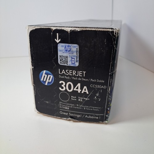 Neu Original HP LaserJet Tonerkartusche schwarz 304A (CC530AD) Kartonschaden, versiegelt - Bild 5 von 6