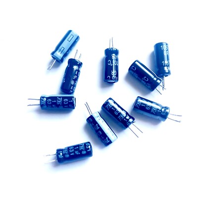 10x 63V 1uF 105°C GR REC Elko Kondensator Ø5.1mm x 11.2 mm RM2.5 #730369