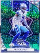 Trevon Diggs Cowboys 2022 Panini Mosaic Green Sparkle Prizm Ultra Rare SSP 🔥🥵