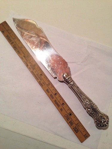 Gorham Cambridge (1899) Sterling Silver Ice Cream Slice - Monogram 12-1/8" - 第 1/6 張圖片
