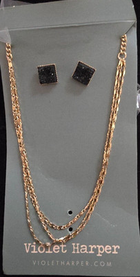 Violet Harper Necklace & Earrings Set NEW