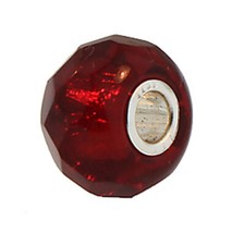 Authentic Trollbeads Glass 60186 Red Prism :0