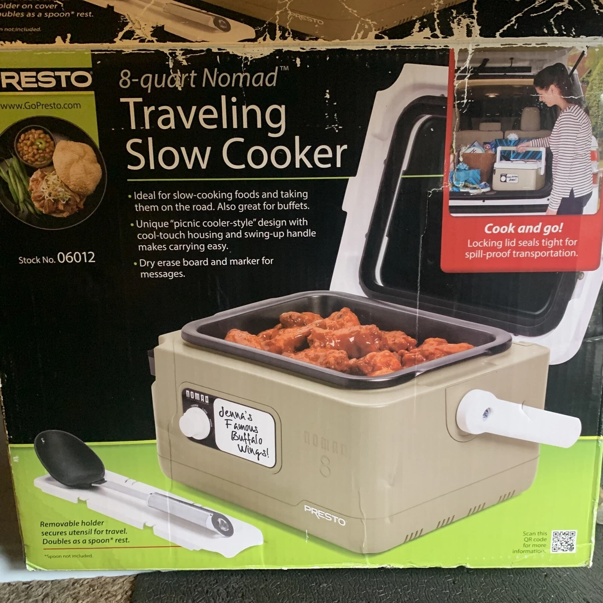 Presto Nomad 8-Quart Traveling Slow Cooker