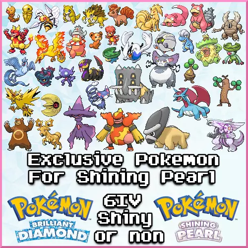 All version-exclusive Pokemon in Pokemon BDSP