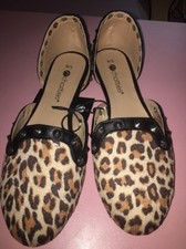 chatties cheetah fashion flats Size 5/6