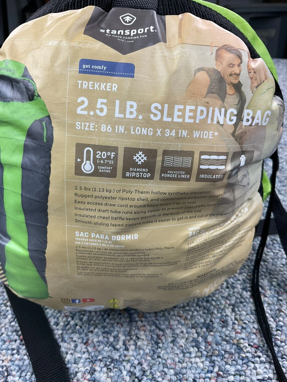 Stansport Trekker 2.5 Pound Sleeping Bag
Opens in a new window or tab